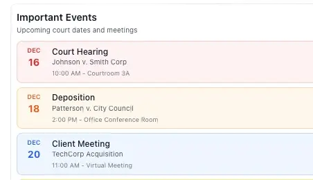 Smart alerts interface